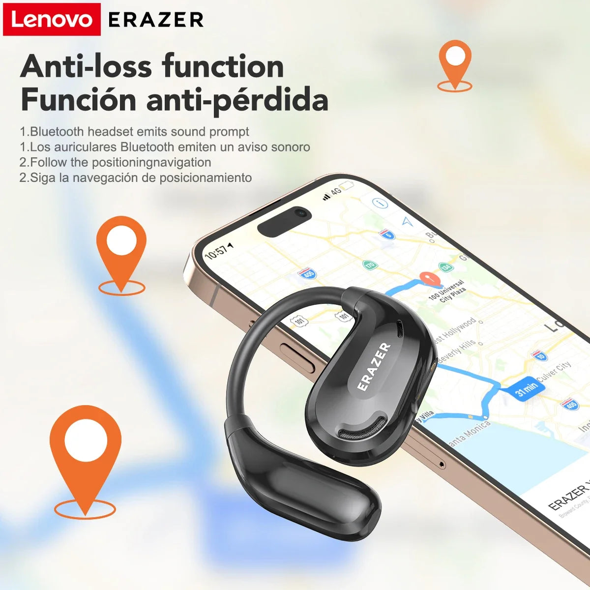 XT66PRO Bluetooth Earphones with ASMR Headset Functionality, DIY APP, AI Translation, and 13-Hour Battery Life Display